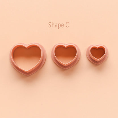 Clay Cutter Heart Freeform Shape F polymer Clay Earring Cutter UK